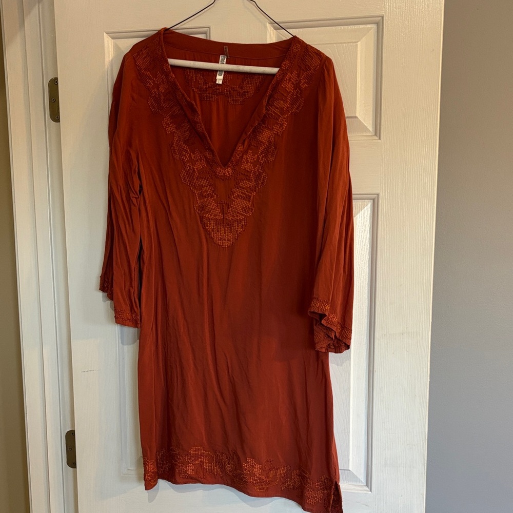 Women's Rust Tunic Top
